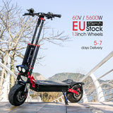 EU & US Stock / 13inch Fat tire / Obarter X5 Electric Scooter / 5600W dual motor scooter / Range 65-75kms / Max Speed about 85km/h