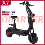 USA OBARTER X7 Electric Scooter Adults 90KM/H 14inch 60V60AH Peak 8000W IP60 Foldable E-Scooter