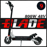 Blade 9 Electric Scooter 48V Single Motor 800W Top Speed 40km/h 9*3 inch Tire E-scooter Blade9 Single Skateboard