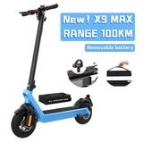 HX X9  Electric Scooter 500W 36V 15.6Ah 10inch 40km/h IP54 Skateboard Foldable Electric Scooter  Portable E-Scooter for Convenient Commuting and Urban Travel