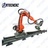 7 axis robot kuka with rotation table for 3d engraving and cutting on wood foam stone