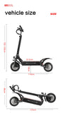 Quickwheel Q7 Pro 3200W 52V Fat Tire Electric Scooter Double Motor Electric Kick Scooter Foldable Electric Scooter EU USA Warehouse