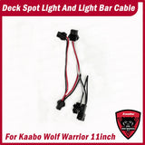 Kaabo Wolf Warrior 11inch Original Deck Spot Light And Light Bar Cable Spare Parts Electric Scooter Accessories