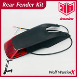Kaabo Wolf Warrior X Rear Fender Mudguard Protective 10inch Electric Scooter Spare Parts Accessories Black