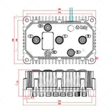 Kelly KLS7230N 30V-72V 270A SINUSOIDAL BRUSHLESS MOTOR CONTROLLER 3000W Electric Motorcycle E-Scooter