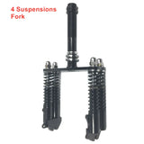 FLJ T113 front Fork Suspensions with double 4 suspensions C shape front fork shock damping