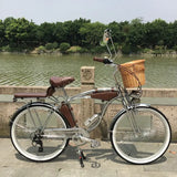 26inch beach bike British style Vintage bike 140PCS spoke wheel bike