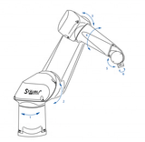 Easy Integrate 6 Axis Automation Industrial Robot RX-160 With Spherical Working Surface Efficient Operation In Harsh Environment