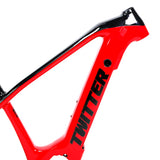 TWITTER frame OEM M400 electric bike frame middle motor carbon fiber ebike frame on sale 27.5/29 ebike frame electric bike frame