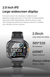 Gaines NX23 Smart Watch 2inch Ultra Large Screen LED Light Flashlight BT Calling AI Voice 400mAh Men Fitness Sports Tracker Smart