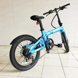 EWIG 20 Inch Electric Folding E Bike 7 Speed Carbon Fiber Frame Electronic Bicycle Foldable E-bike Bicicleta for Adult