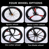KAIMARTE Mountain Bike Aluminum Alloy Shock Absorbing Mountain Bike  Adult Men's and Women's Double Disc Brake Off Road Bicycle