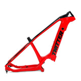 TWITTER frame OEM M400 electric bike frame middle motor carbon fiber ebike frame on sale 27.5/29 ebike frame electric bike frame