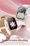 Gaines Ladies Luxury Smart Watch MK88 Diamond Women 1.75inch Bluetooth Call AI Voice Health Monitor Fitness Tracker Smartwatch