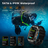 2025 KOSPET TANK X2 Ultra GPS Smart Watch For Men 3D Curved Screen Stainless Steel Body Compass Altimeter Waterproof Smartwatch
