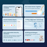 Cute Robot PetsToys with Abundant Emotions, Perfect Interactive Companion ChatGPT Christmas Toy Smart Robot for Girls & Boys.