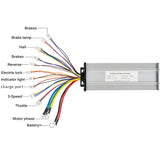 KUNRAY E-bike 2000W 60V 2500W Brushless Controller Brushless Motor Speed 41A 18 Mosfet Reverse Function For Go Kart Controller