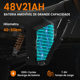 GUNAI GN21 Electric motorcycle off-road tyre 1200W 48V 21Ah Off Road City SnowElectric Bike in Poland Warehouse Electric Bicycle