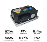 SIAECOSYS/FARDRIVER High Power Electric Motorcycle Controller 490A 5-6KW BLDC Programmable ND72490B For QS165 Encoder