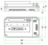 SIAECOSYS QS 2000W 60V60kph 2wd dual Hub Motor with EM100SP Controller Kits for Small Electric Car