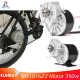 Speed Brush Motor 250W 24V 36V DC Brushed Gear Motor for E-bike Scooter Bike with Iron Bracket Holder MY1016Z2