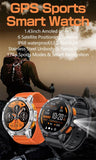 Gaines Men Smart Watch K67 LED Flashlight Amoled Compass Barometric Altimeter Outdoor Sports Montion Fitness Tracker BT Call Smart Watch