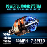 Zgeer K6 48v 500w Motor With 20ah Lithium Battery motor electric bike fat tire full suspension 1000w electric Bike eletrica