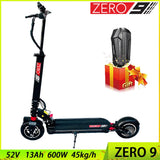 EU Stock Original ZERO 9 Electric Scooter Single Motor 52V 13Ah Rear 600W Foldable Adult Electric Scooter Free Shipping