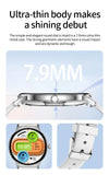 Gaines V89 Women Smart Watch 1.43inch Amoled Large Screen Bluetooth Calling Health Monitoring DA09 Fashion Ladies Smartwatch