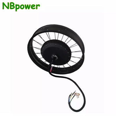 NBpower/QS273 150mm Dropout 48-96V 8000W 40H Electric Fat Bike Motor Wheel 26X4.0 Rim Speed 110km/h Ebike BLDC Hub Motor Wheel