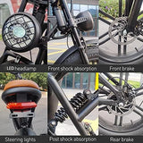 Zgeer K6 48v 500w Motor With 20ah Lithium Battery motor electric bike fat tire full suspension 1000w electric Bike eletrica