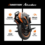 INMOTION Adventure V14 Electric Unicycle 134V 2400Wh Battery  4000W High-Torque Motor C40 INMOTION V14 Suspension