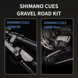 SAVA 2025 New SF6 R21 Carbon Fiber Flat Handlebar Road Bike, Hydraulic Disc Brake Gravel Bike with SHIMANO U6000 11 Speed Kit