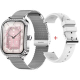 Gaines Ladies Luxury Smart Watch MK88 Diamond Women 1.75inch Bluetooth Call AI Voice Health Monitor Fitness Tracker Smartwatch