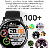 Gaines KC88 Smart Watch 1.43inch AMOLED HD Screen BT Call AI Voice Assistant Heart Rate 100+ Sport Fitness Tracker Men Women Smart Watch