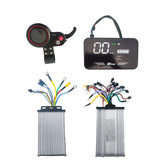 JB JingBo 72V 50A FOC Sine Wave Scooter Controller for 6000w - 8000W 10000W 12000w e scooter QS-S4 Display PCB Accelerator
