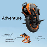 INMOTION Adventure V14 Electric Unicycle 134V 2400Wh Battery  4000W High-Torque Motor C40 INMOTION V14 Suspension