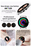 Gaines V89 Women Smart Watch 1.43inch Amoled Large Screen Bluetooth Calling Health Monitoring DA09 Fashion Ladies Smartwatch