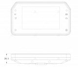 SIAECOSYS Adjustable TFT T15 with CAN-BUS Communication Speedometer for Electric Scooter Optional Instrument LCD Display