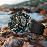 Gaines DA03 Smart Watch Men 1.85 Inch HD Bluetooth Call AI Voice Heart Monitor Sports Fitness Tracker 710mAh Outdoor Smartwatch