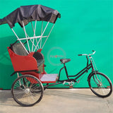 Adult Passenger Cargo Carrier Bike Tourist Passenger Car Human Power Rickshaw Tricycle with Pedals