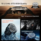 Mibro GS Explorer Smartwatch Rugged Military Grade UHD Screen Altimeter Barometer Compass GPS 10ATM Sports Smart Watch for Men