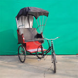 Adult Passenger Cargo Carrier Bike Tourist Passenger Car Human Power Rickshaw Tricycle with Pedals