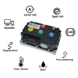 SIAECOSYS/FARDRIVER High Power Electric Motorcycle Controller 490A 5-6KW BLDC Programmable ND72490B For QS165 Encoder