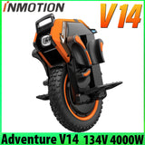 INMOTION Adventure V14 Electric Unicycle 134V 2400Wh Battery  4000W High-Torque Motor C40 INMOTION V14 Suspension