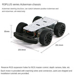 Big Ackerman Chassis 4WD Drive Robot Car Unmanned Vehicle High-Precision GMR Encoder Motor RC Tank Programmable Robot DIY Kit