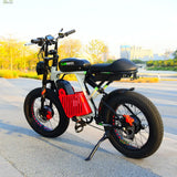YQEBIKES Factory 3000W 50AH Full Suspension Fat Electric Fatbike Dual Drive Mountain Off Road Electric Dirt Bike