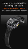 Gaines NX23 Smart Watch 2inch Ultra Large Screen LED Light Flashlight BT Calling AI Voice 400mAh Men Fitness Sports Tracker Smart