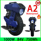 2023 NEW Begode A2 Electric Unicycle Gotway 84V 750Wh 1000W Begode A2 Electric Unicycle EUC Head Light 5000 Lumen 15inch Tyre