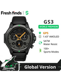 2025 Blackshark GS3 Smart Watch Global Version 1.43" AMOLED Display 5ATM AI Watch Faces GPS Satellite Positioning